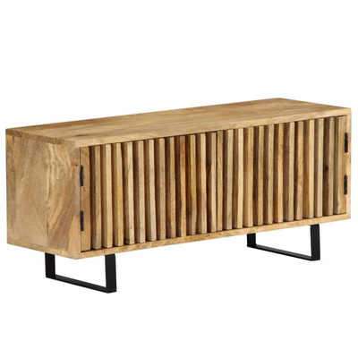 vidaXL Szafka pod TV, 90x30x40 cm, lite drewno mango