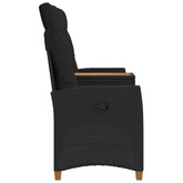 Leżanka z stolikiem 2 -Seater 126 x 65 x 112 cm polirattan