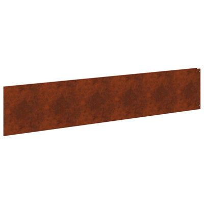 Krawężnik do trawnika 10 szt. 100 x 22 cm Stal Rdzawy