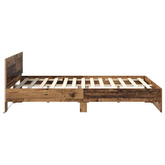 Ramka łóżka Stare drewno 150 x 200 cm Drewno inżynieryjne
