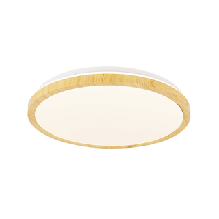 Plafon LED 18W biały + drewniany 4000K Gandava 13-75109