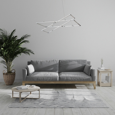 lampa sufitowa wisząca candellux apeti kseros led chromowy 4000k