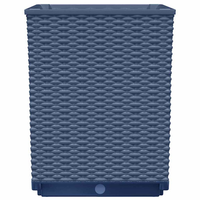 vidaXL Donice, 4 szt., ciemnoszare, 30x30x37 cm, polipropylen