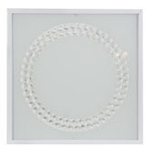 Lampa sufitowa plafon 29X29 16W LED 4000K satyna ring LUX 10-64479