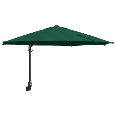 Parasolka ogrodowa Zielony 248 x 248 x 148 cm Poliester i Stal