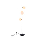 Lampa podłogowa czarny + złoty Kama 53-01238