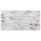 Panele ścienne 10 szt. 100 x 50 cm Jasnoszary i czarny