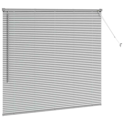 Żaluzje weneckie Srebrny 130 x 140 cm Aluminium