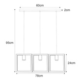 Lampa wisząca K-4033 z serii LAVAYA
