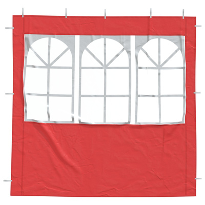 Ściana boczna namiotu na imprezy 2 pcs 200 x 195 cm czerwony