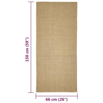 vidaXL Dywanik sizalowy do drapania, 66x150 cm