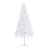Sztuczna choinka narożna, biała, 240 cm, PVC