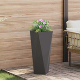 Donica 2 pcs Czarny 30 x 30 x 75 cm Stal