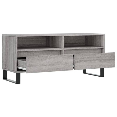 vidaXL Szafka pod TV, szary dąb sonoma, 100x34,5x44,5 cm