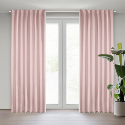 Zasłona Milan pudrowy róż 140x300