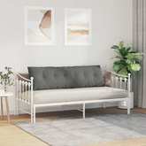 Poduszka na plecy Ciemnoszary 160 x 50 cm Tkanina mikrofibrowa