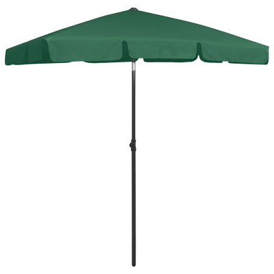 Parasol plażowy, zielony, 180x120 cm