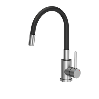 Bateria kuchenna z elastyczną wylewką MAGGIE CZARNA