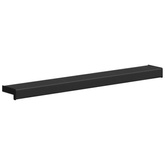 Parapet okienny Czarny z rysunkiem drewna 80 x 15 x 4,5 cm PVC