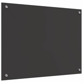 Panel kuchenny Ciemnoszary 80 x 60 cm szkło hartowane