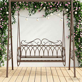 Huśtawka Stal 112 x 60 x 126,5 cm Antyk Brązowy