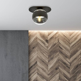 Lampa sufitowa  PLAZA 1 BLACK/STRIPE