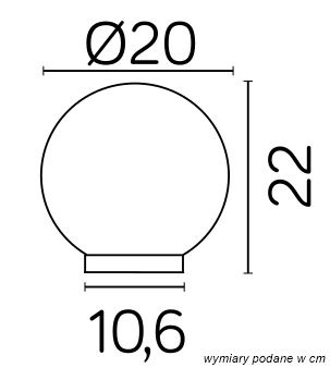 Lampa ogrodowa głowica G 200 Z ALU