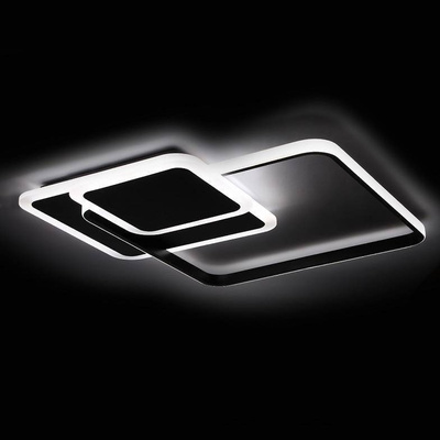 Lampa sufitowa dekoracyjna LED 72W czarna + pilot dl-f06