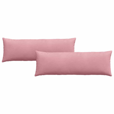 Poduszki na sofę 2 pcs Różowy 120 x 40 cm Tkanina sztruksowa