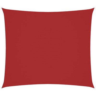 Prostokątny żagiel ogrodowy, tkanina Oxford, 2x2,5 m, czerwony
