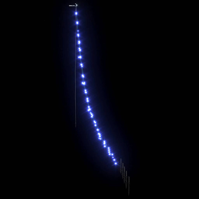 Ledowa Choinka Bożonarodzeniowa z Kolcami do Ziemi 182 cm Metal