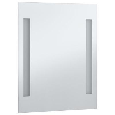 vidaXL Ścienne lustro łazienkowe z LED, 50 x 60 cm