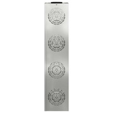 Słoneczna LED lampa na ścieżkę 2 pcs Srebrny Stal ocynkowana