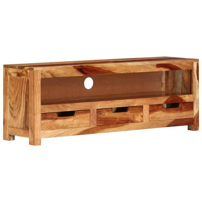 vidaXL Szafka pod TV, 110x30x40 cm, lite drewno akacjowe