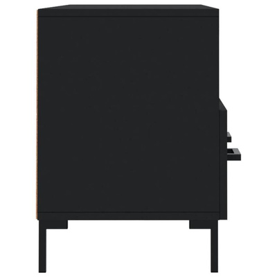Szafka pod TV, czarna, 102x36x50 cm, materiał drewnopochodny vidaXL