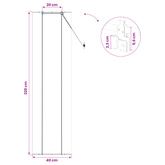 Roleta brązowy 40 x 220 cm Bambus