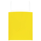 Torby papierowe 250 szt. z uchwytami żółte 32x22x24 cm