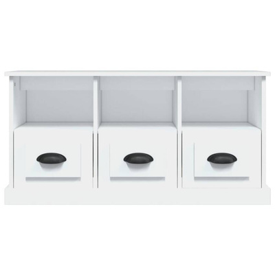 vidaXL Szafka pod TV, biała, 100x35x50 cm, materiał drewnopochodny