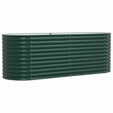 Podniesiony grządka Zielony 240 x 80 x 81 cm Stal