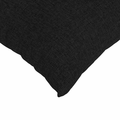 Poduszki na sofę 2 pcs Czarny 60 x 60 cm tkanina