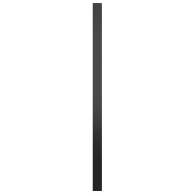 vidaXL Lustro ścienne, czarne, 60 cm