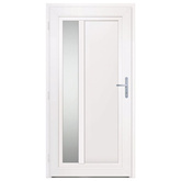 Drzwi wejściowe, antracytowe, 108x208 cm, PVC vidaXL