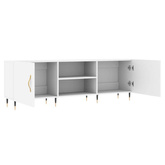 vidaXL Szafka pod TV, biała, 150x30x50 cm, materiał drewnopochodny wariant 7