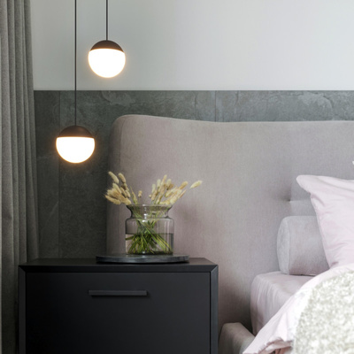 Lampa Wisząca Metalowa Czarna 9W 2700K Mica