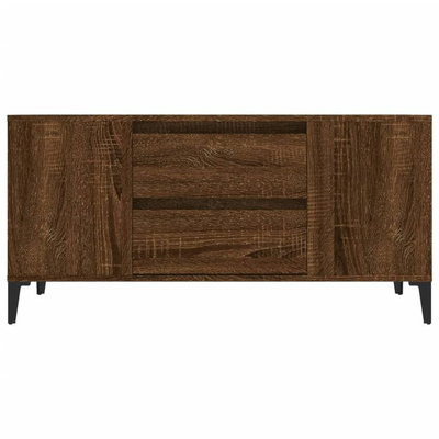 Szafka pod TV, brązowy dąb, 102x44,5x50 cm vidaXL