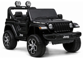 Auto na Akumulator Jeep Rubicon Światła LED MP3 Pilot 4x4 Czarny