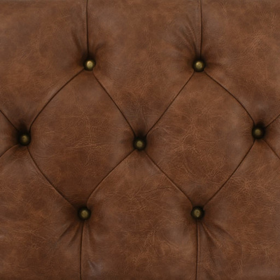 Ławka ze schowkiem, lite drewno i sztuczna skóra, 80,5x41x50 cm