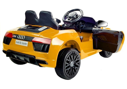Auto na Akumulator AUDI R8 SPYDER Żółty Samochód Lakierowany