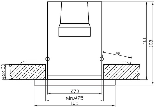 Oprawa stropowa Candellux kwadrat srebrny 2276302