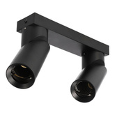 Oprawa punktowa natynkowa listwa FALGA 2 Black spot 2xGU10 czarny EDO777442 EDO Solutions